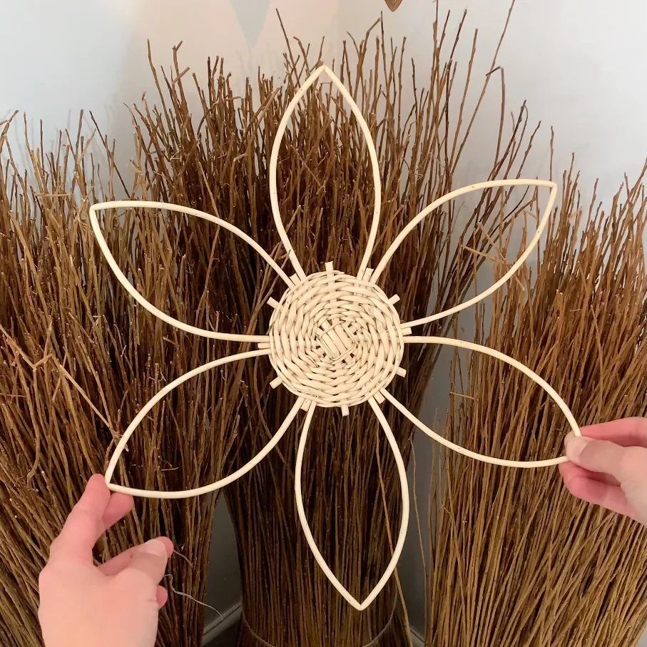 a willow woven flower